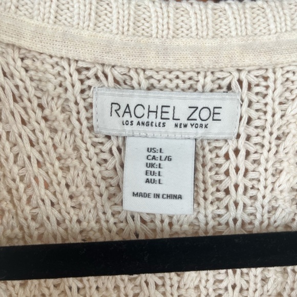 Rachel Zoe Crochet Vest Size Large - Picture 5 of 7